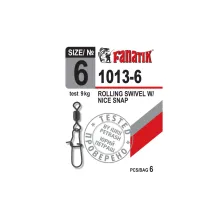 Застежка американка с вертлюгом Fanatik 1013 #6 9 кг