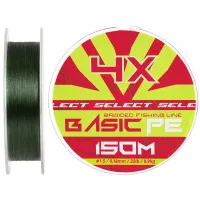 Шнур Select Basic PE 150m (темн-зел.) 0.18mm 22lb/9.9kg