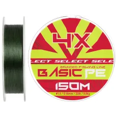 Шнур Select Basic PE 150m (темн-зел.) 0.18mm 22lb/9.9kg