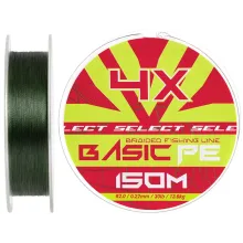 Шнур Select Basic PE 150m (темн-зел.) 0.22mm 30lb/13.6kg