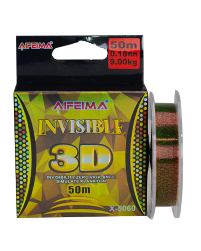 Волосінь 3D Feima Invisible 50m 9.00kg 0.18mm