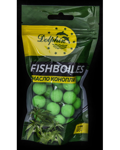 Бойлы тонущие Dolpin 16mm Масло конопли 100g