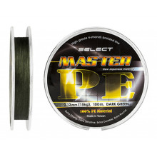 Шнур Select Master PE 100m 0.08mm 11кг темн.-зел.