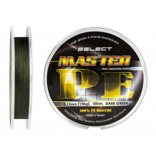 Шнур Select Master PE 100m 0.06mm 9 кг темн.-зел.