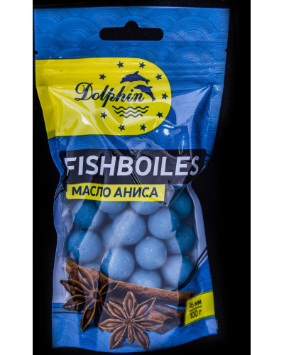 Бойлы тонущие Dolpin 16mm Масло аниса 100g