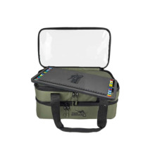 Подвійна сумка з повідочницею Multi-Bag Double для аксесуарів та годівниць