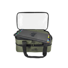 Подвійна сумка з повідочницею Multi-Bag Double для аксесуарів та годівниць