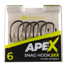 Гачок короповий RidgeMonkey Ape-X Snag Hook 2XX Barbed size 6