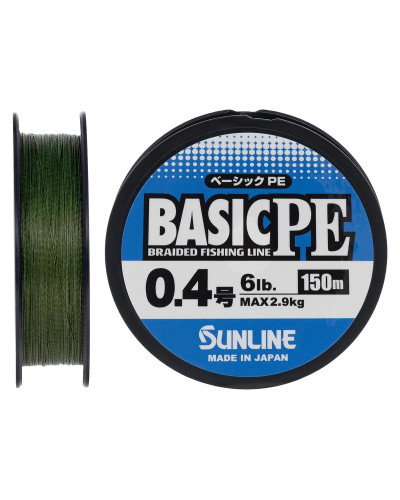 Шнур Sunline Basic PE 150m (Dark Green) #0.4/0.108mm 6lb/2.9kg
