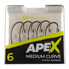 Гачок короповий RidgeMonkey Ape-X Medium Curve Barbed size 6