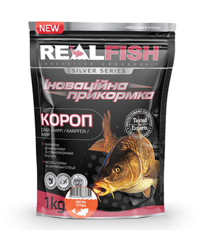 Прикормка RealFish Короп "Кисла груша" 1kg