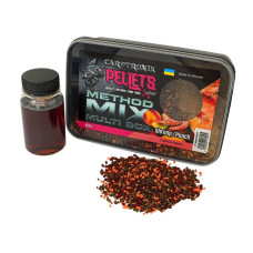 Пелетс Carptronik Method mix Multi Box, 400g (Ліквід Креветка-персик 100g)
