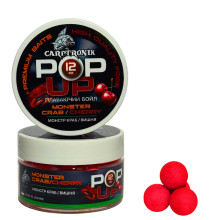 Бойли Pop-up Carptronik 12mm Краб/Вишня (Мonster crab/Cherry)