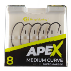 Гачок короповий RidgeMonkey Ape-X Medium Curve Barbed size 8