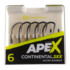 Гачок короповий RidgeMonkey Ape-X Continental 2XX Barbed size 6