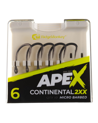 Гачок короповий RidgeMonkey Ape-X Continental 2XX Barbed size 6