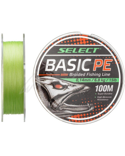 Шнур Select Basic PE 100m (салат.) 0.14mm 15LB/6.8kg