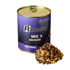 MIX-6 зерен подріблений ROBIN 900ml ж/б Натур