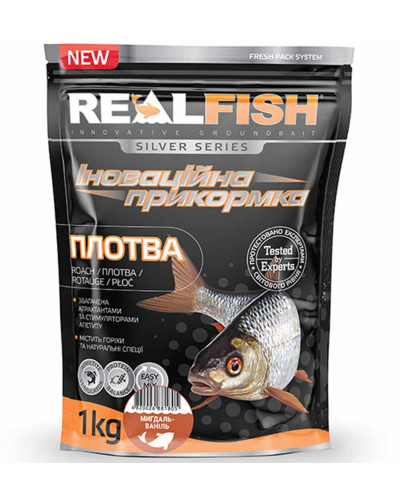 Прикормка RealFish "Плотва Мигдаль/Ваніль" 1kg