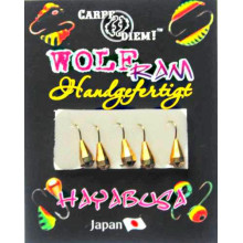 Мормышка вольфрам Гр. капля кр. № 14 0,8g Золото