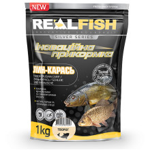 Прикормка RealFish Карась-лин "творог" 1kg
