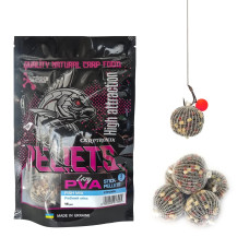 Готовий ПВА стік Carptronik lazy PVA stick pellets Fish mix (Рибний мікс) 15шт