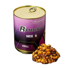 MIX-6 зерен Криль ROBIN 900 мл. ж/б
