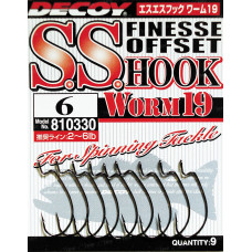 Крючок Decoy Worm19 S.S. Hook #4 (9 шт/уп)