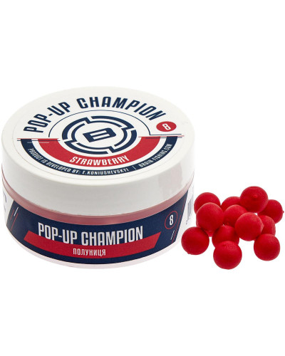 Бойл Brain Champion Pop-Up Strawberry (полуниця) 10mm 34g