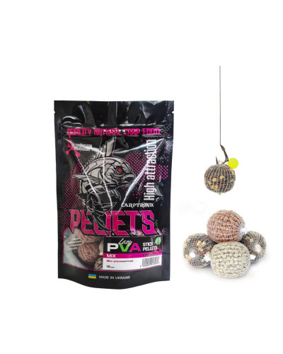 Готовый ПВА стик Carptronik lazy PVA stick pellets Mix (Разнообразный) 15шт