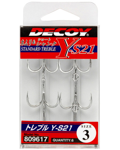 Тройник Decoy Y-S21 #3 (6 шт/уп)