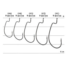 Крючок Decoy Worm19 S.S. Hook #2 (9 шт/уп)