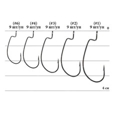 Крючок Decoy Worm19 S.S. Hook #4 (9 шт/уп)