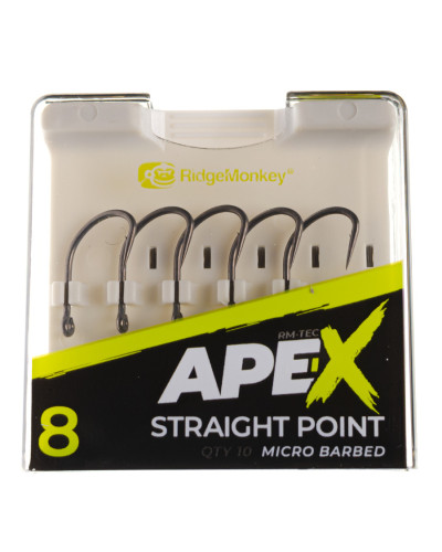 Гачок короповий RidgeMonkey Ape-X Straight Point Barbed size 8