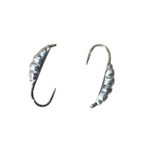 Мормишка вольфрам Личинка кр.No 16 0,2g Срібло (5шт\уп)
