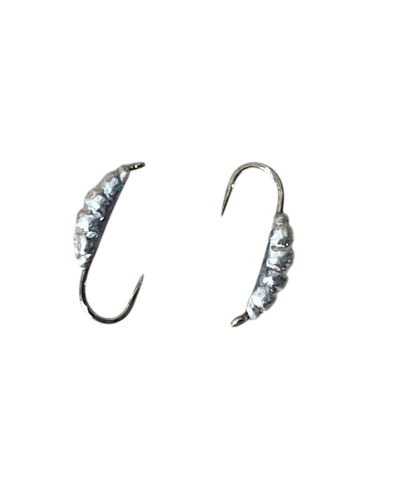 Мормишка вольфрам Личинка кр.No 16 0,2g Срібло (5шт\уп)