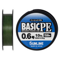 Шнур Sunline Basic PE 150m (Dark Green) #0.6/0.132mm 10lb/4.5kg