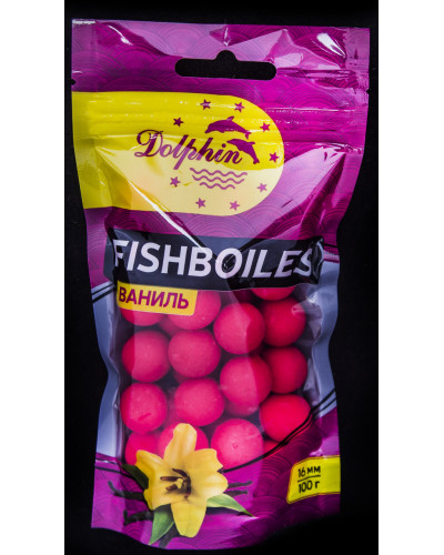 Бойлы тонущие Dolpin 16mm Ваниль 100g
