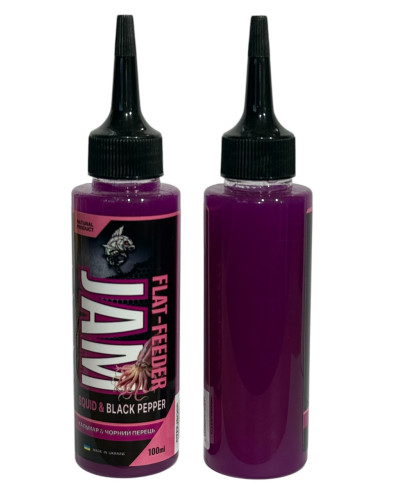 Атрактант Flat-feeder jam Carptronik Squid & Black pepper (Кальмар & Чорний перець) 100ml
