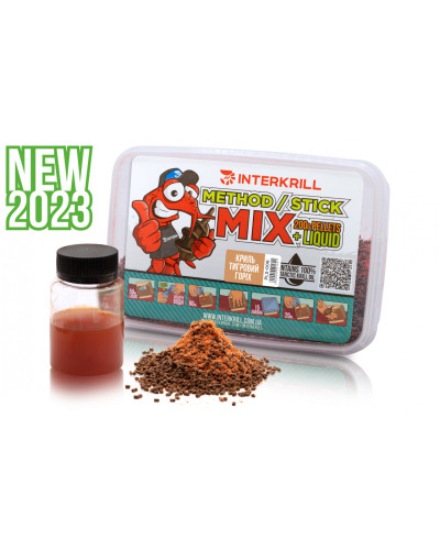 Пелетс "METHOD/STICK MIX", 400g (Ліквід Криль-Тигровий горіх, 50g)