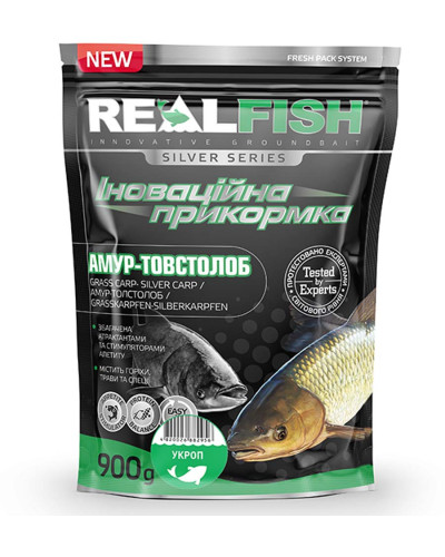 Прикормка RealFish Товстолоб "кріп" 900g