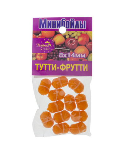 Міні-бойли Dolphin 8X14mm "тутті фрутті"