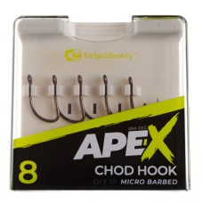 Гачок короповий RidgeMonkey Ape-X Chod Barbed size 8