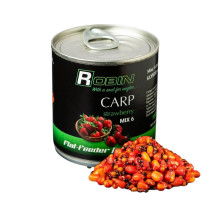 MIX-6 зерен ROBIN Короп Полуниця 200 ml. ж/б