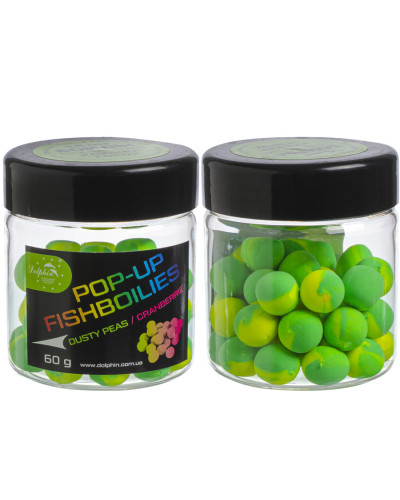 Бойли Dolphin Pop-up горох/журавлина 14mm 60g
