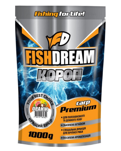 Прикормка Fish Dream Premium "Короп поморанчевий" 1kg