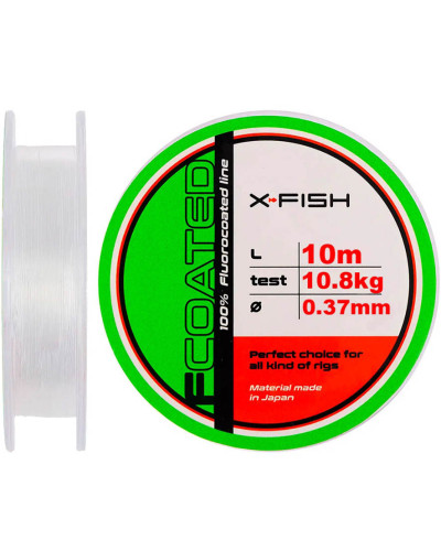 Флюорокарбон X-Fish FCoated 10m 0.37mm 10,8kg