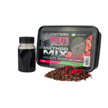 Пелетс Carptronik Method mix Multi Box, 400g (Ліквід Тунець-Полуниця 100g)