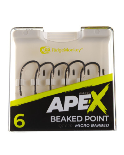 Гачок короповий RidgeMonkey Ape-X Beaked Point Barbed size 6