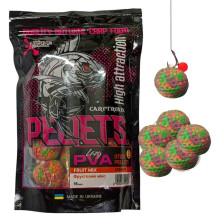 Готовый ПВА стик Carptronik lazy PVA stick pellets Fruit mix (Фруктовый микс) 15шт